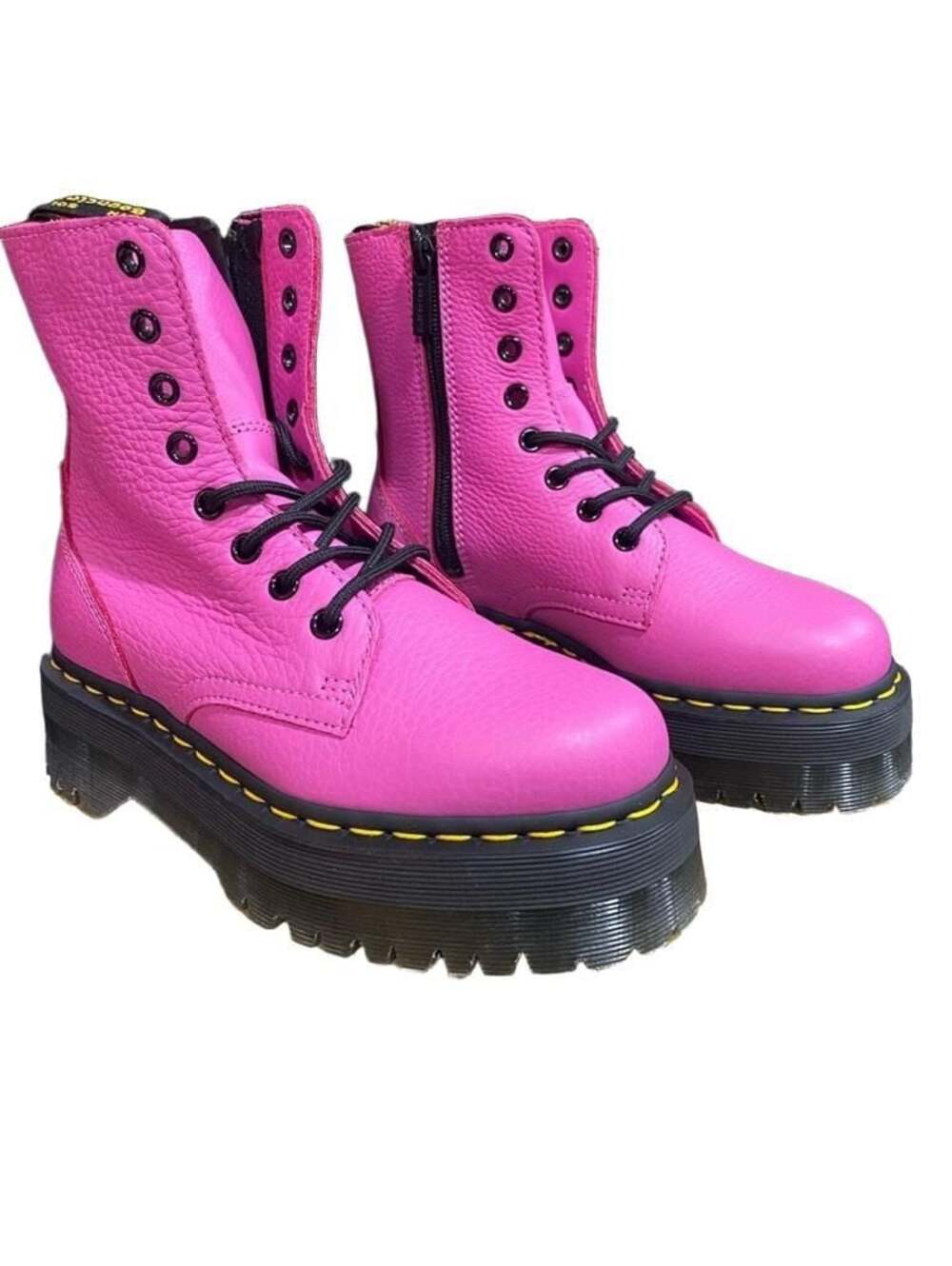 Brand New! Dr Martens Jadon III Boot Pisa Leather Platforms in Pink size 5